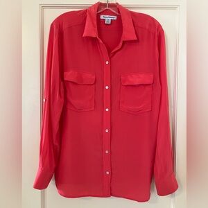 Tommy Bahama June Silk Cargo Pocket Shirt L